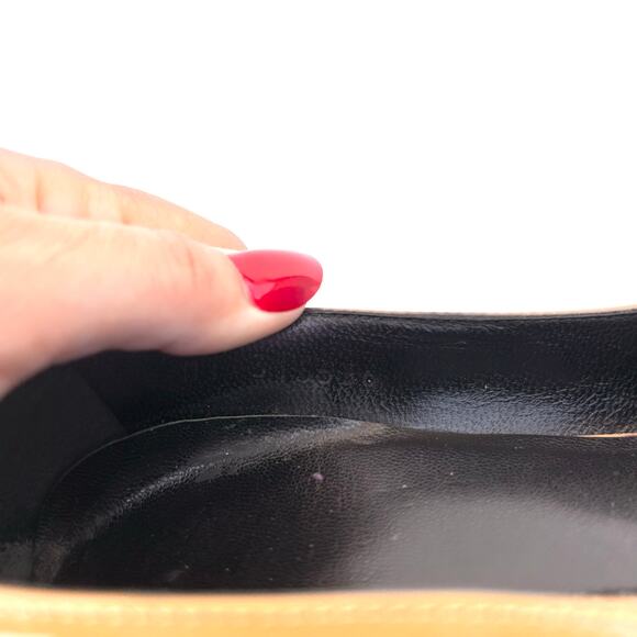 Yves Saint Laurent Paris Tribute Heels Nude Patent Leather Mid Pumps 39 Size 9 - Picture 13 of 13